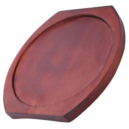 ASAKKURA Base Aislante Térmica Redonda para Ollas de Madera Gruesa 24,8 Cm, Tapete Resistente al Calor Antideslizante para Cocina Doméstica y Restaurante