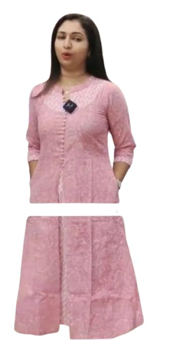 Attractive Cotton Gowns for Women (V Collection_P-19500166-S) Pink-picture-42