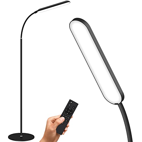 Led Floor Lamp Floor lamps for living room Floor Lamp Standing lamp,5 Lighting Modes & 5 Brightness Levels Floor Lamp for bedroom,360° Adjustable Gooseneck Floor lamp forBedroom Office(with Remote)