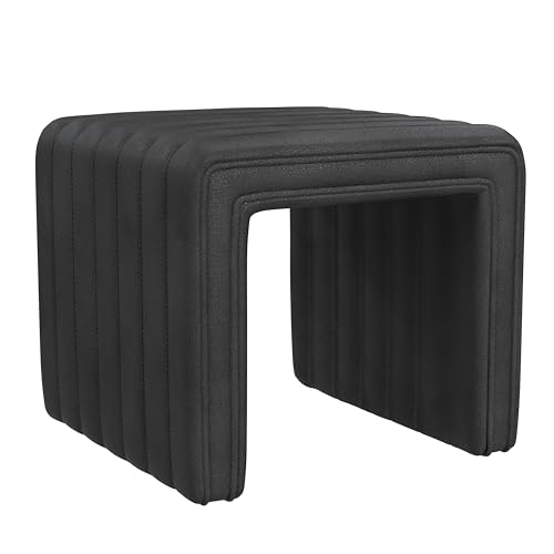 Spatial Order Modern Channel Tufted Ottoman Home Décor|Ottoman for Living