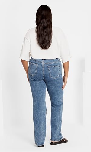 City Chic Women's Harley Ivy Straight Jean4