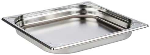 AcMax GN 2/1 Gastronormbehälter – Edelstahl, 650 X 530 X 150 Mm, 43,4 Liter, Stapelbar, Spülmaschinenfest