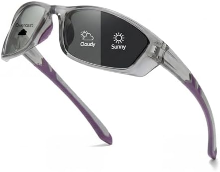 Myiaur Photochromic Running Sunglasses for Women Men Polarised UV...