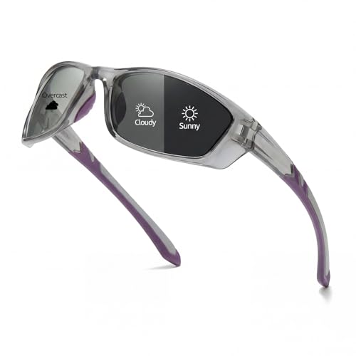 Image of Myiaur Polarized Photochromic Running Sunglasses For Men Women UV400