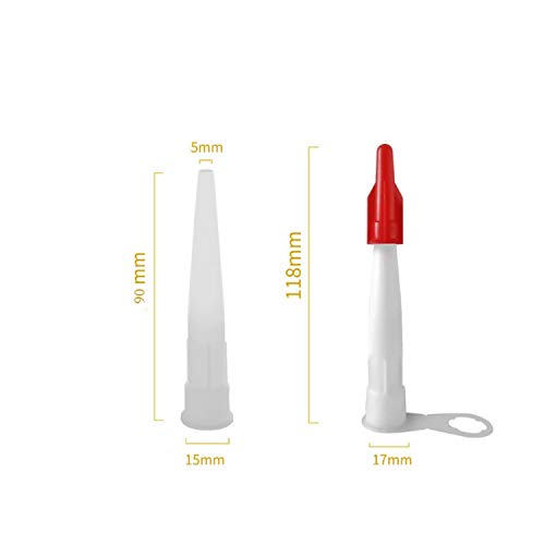 Zaky 4 stuks hersluitbare spuitmonden, 18 stuks spuitmonden, siliconen punten, verbindingspunten voor patroonpersen, werken in hoeken - Afbeelding 4