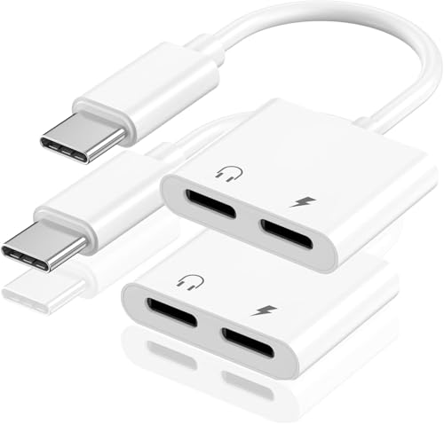 Image of Wefly USB C Headphone and Charger Adapter for 1Ph /one 17, 1Pack USB Type C to Aux Audio + Charge Dongle Adapter for 1Pho /ne 17 /17 Pro /17 Pro Max /Air /16 /16 Pro Max /15 /15 Pro Max (USB C Headphone)