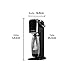 SodaStream Wassersprudler ART mit CO2-Zylinder und 1x 1L spülmaschinenfeste Kunststoff-Flasche, Höhe 44cm, Schwarz, 44 cm