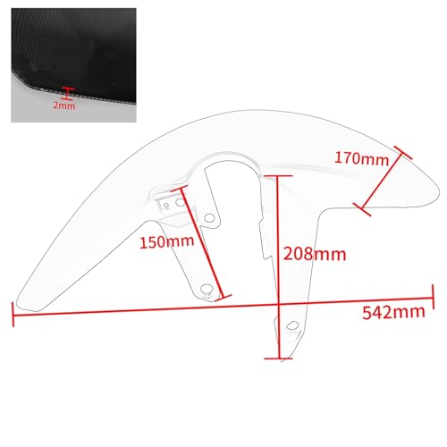 Garde-boue moto CB650R évite les projections et protège la fourche - 2