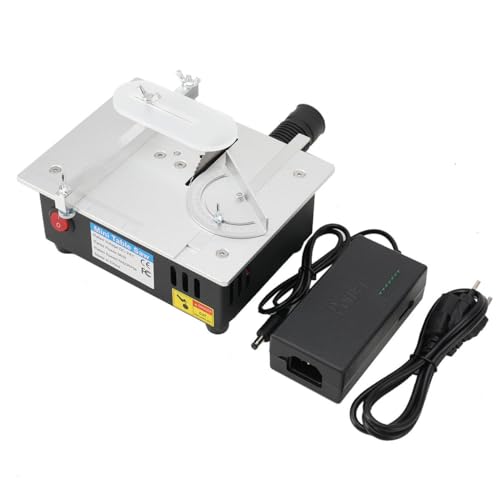 MECUTP Mini Tischkreissäge | Präzisions Tischsäge, 96W Tischkreissägen Mit 7-Gang-Netzteil Einstellbarer, Multifunktionale Table Saw 5000 U/Min Für DIY-Holzbearbeitungsprojekte