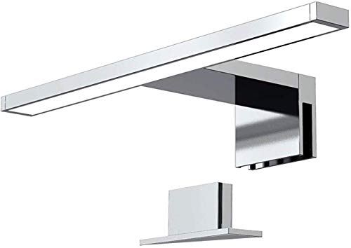 ORNO Nortes Apliques Para Espejos De Baño LED 30cm Plateado 5W, 300lm, 4000K, IP44 Resistente al Agua