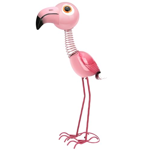 Mloarts Life Size 35" Pink Flamingo Metal Garden Statue, Cute