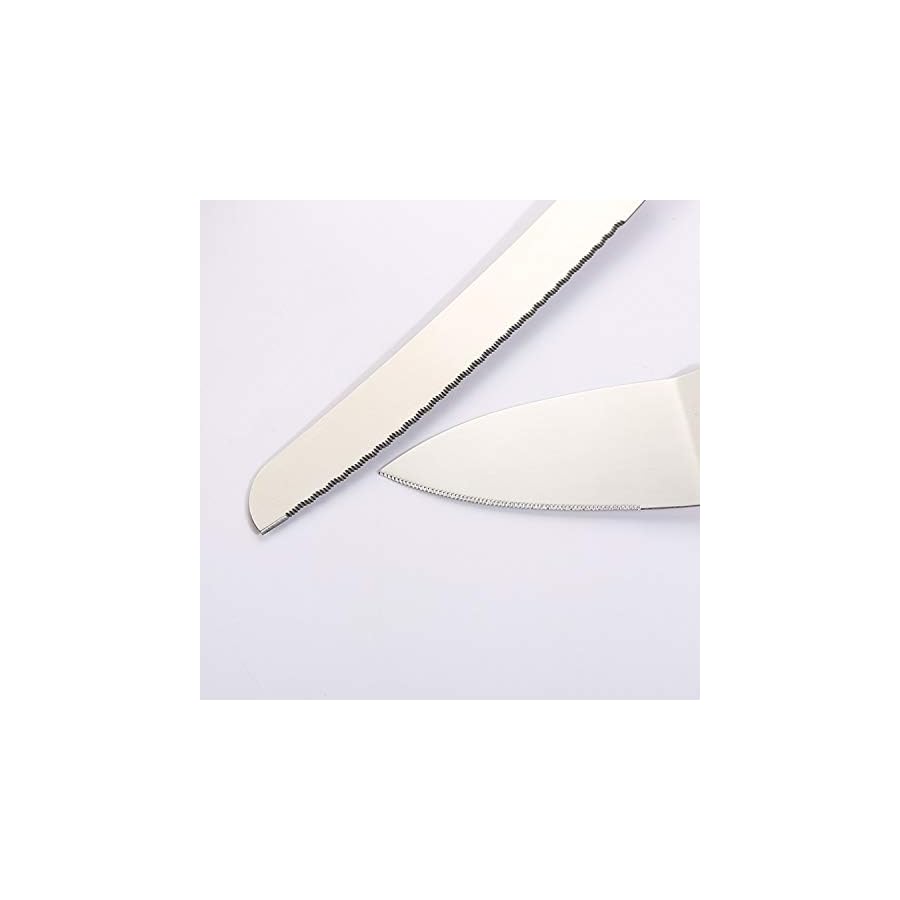 TANG SONG Vintage Style Wedding Cake Knife and Serving Set Wedding Cake Knife (Set of 2)