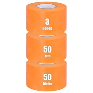 Iuqiepo 3 Rollen Goldband Malerkrepp 50mm