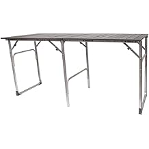 GCI OUTDOOR Slim-Fold Table | Portable Outdoor 4 Person Dining Table, Heat Resistant Aluminum Tabletop, Perfect for Barbecues, Camping, Picnics & Tailgating