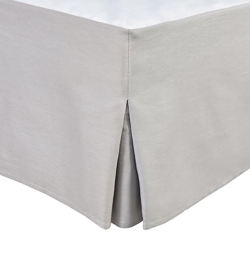 Tour DE LIT Cache SOMMIER 160 X 200 CM + 30 CM Gris Clair