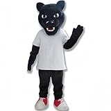 rushopn Stylish Black Panther Mascot Costume - Ideal for Theme Parties and Promotions
