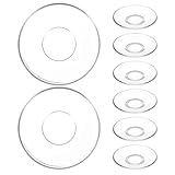 Vaisselle sécurisée : chaque soucoupe en verre possède une base circulaire stable, empêchant le glissement et la rendant idéale pour les tasses à café transparentes ou les soucoupes à café
