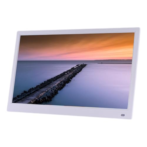 Cornice Digitale Multifunzione Da 27 Pollici E 32 Pollici, Con Rilevamento Del Corpo Umano, Può Essere Montata A Parete, Supporta La Visualizzazione Di Foto, Video E Calendario(White,27 inches)