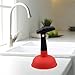 Sink Drain Plunger Suction Plunger, Household Kitchen Drain Plunger for Shower Kitchen Sink Bathtub Toilet, Red