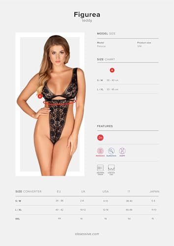 Obsessive Corps de figure Noir L/XL : La solution pour sublimer vos courbes sans complexe - 2