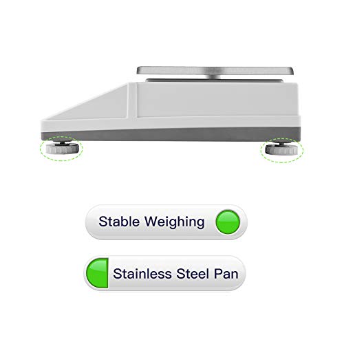 Digital Precision Balance 3000g x 0.01Gram | 6.6x0.00002 lb Industrial Scale, Counting Scale, Scientific Gram Scale |for Laboratory, Jewelry, Industrial, Business - Thumbnail 2