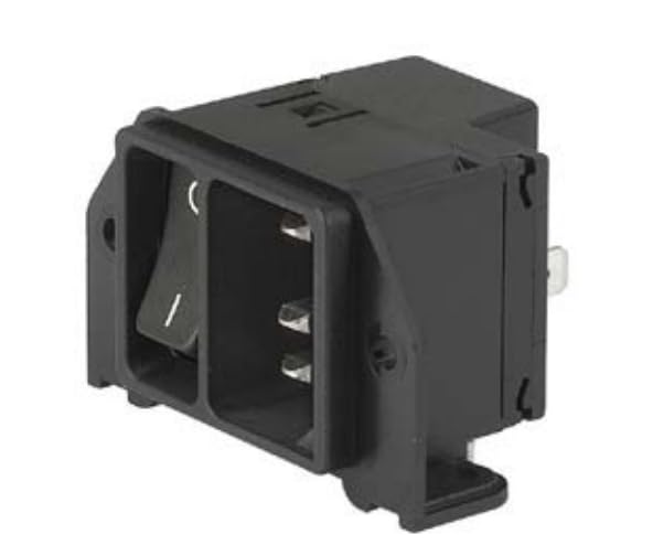 DC21.0021.1111, AC Power Entry Modules Non-Ill 2-Pole 10A w/Switch