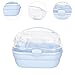 Baoblaze Portable Hamster Carrier Cage Carrying Case Lightweight for Chinchillas 360° Transparent Window 20x16x15cm Ventilation Design, Blue