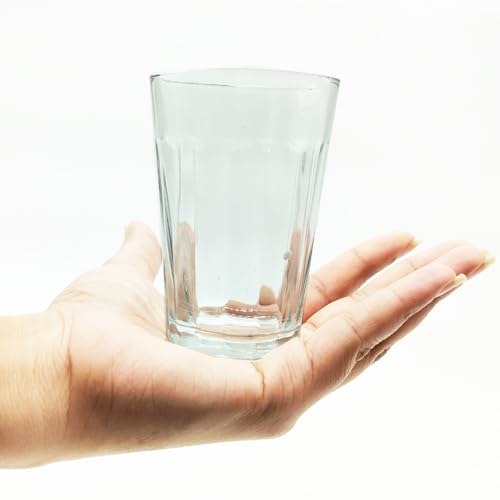 ARTYSTA BEAUTIFYING LIVES 'Warli Transparent' Cutting Chai Glasses with Stand|Tea Glass Set of 6 with Stand and 1 Extra Glass|Dhaba Style Tea Glass Holder Carrier (Wrought Iron), 120 Ml