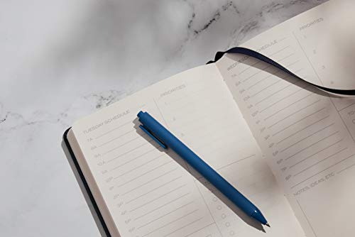 ANECDOTE Black Gel Pens 12-Pack - 0.5mm Fine Point Retractable Pens For Journaling & Writing