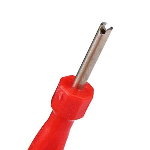 Image of lasenersm 6 Pieces Valve Core Remover Valve Remover Core Tool Valve Core Removal Tool Single Head Valve Remover Installer Repair Tool Tire Valve Stem Core Remover with Plastic Handle, Multicolor