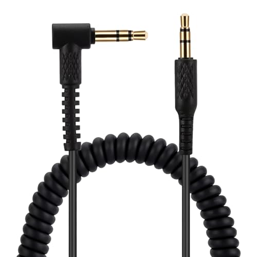 ヘッドホンケーブル リケーブル Marshall Majior II Monitor MIDなどイヤホンに対応 OFC銀メッキ アップグレードケーブル 3.5mmオーディオスプリングケーブルの交換