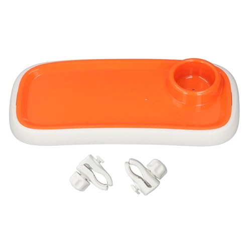 Plateau à collation pour poussette orange avec surface élargie et amovible - 6
