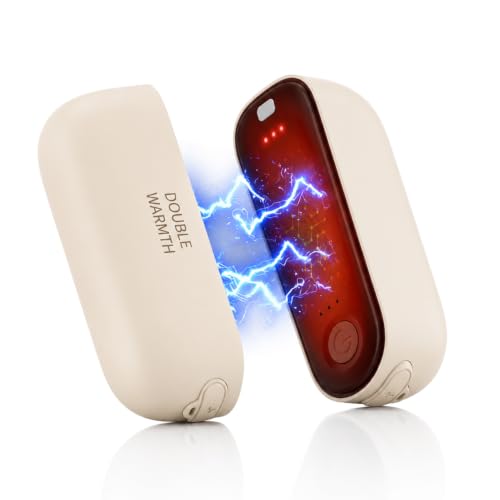 Rechargeable Hand Warmers, Electric Magnetic Pocket Hand Warmers Portable | 2 Pack Double-Sided Heating, 6000mAh 3 Heat Settings, Fast Heating Up to 10 Hours, Compact Design Ideal for Women Men Winter