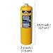 Turbo Blow Torch and 1x Mapp Gas Bottle | Gas Torch with Map-Plus Pro Canister for Plumbing Soldering Brazing Searing Thawing Heat Treatment | Quick Fire Trigger Ignition Blowtorch with Map+ Cylinder