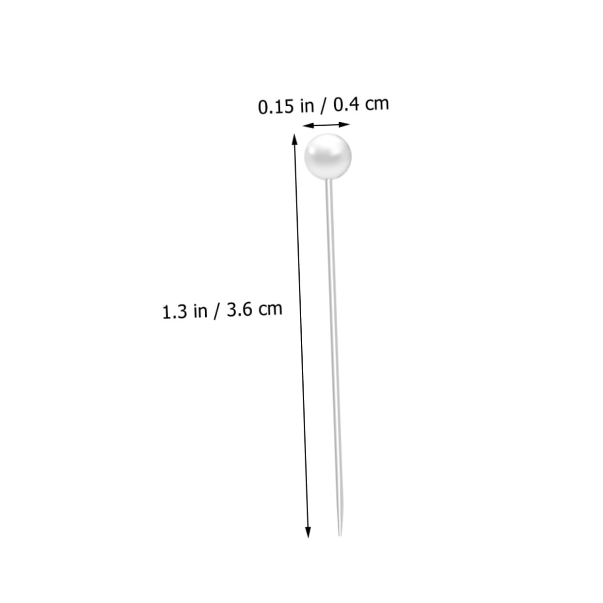 ARTIBETTER 3sets Straight Pearl Pin for Quilting Sewing Wedding Decor Handmade Projects 600pcs*3