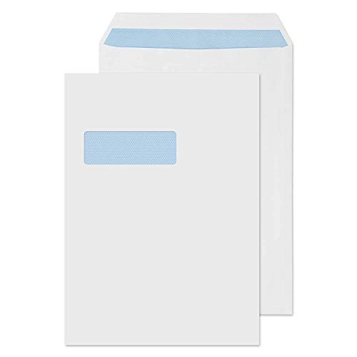 Blake Purely Everyday C4 324 x 229 mm 120 gsm Pocket Self Seal Window Envelopes (14892) White - Pack of 250