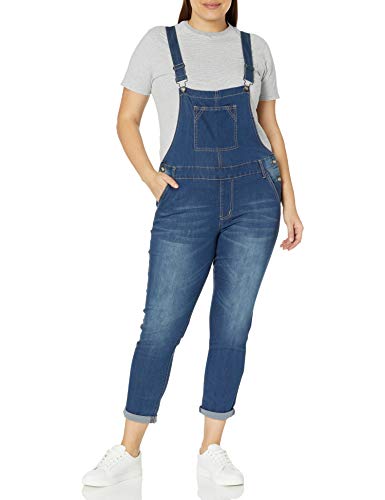 V.I.P.JEANS Women's Plus Size Modern/Fitted, Dark Blue, 1