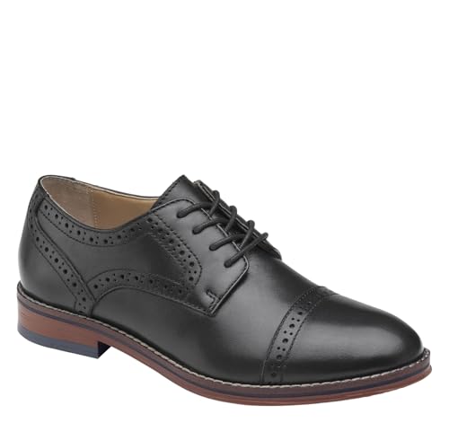 Johnston & Murphy Big Kid Conard Cap Toe Boys Lace-Up Dress Shoe2