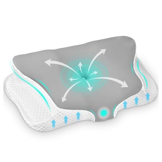 Ehomfory Cervicale Ergonomico Cuscino Memory Foam per Dormire, Cuscino Memory Foam per Supporto Cervicale con Federa Sfoderabile e Lavabile