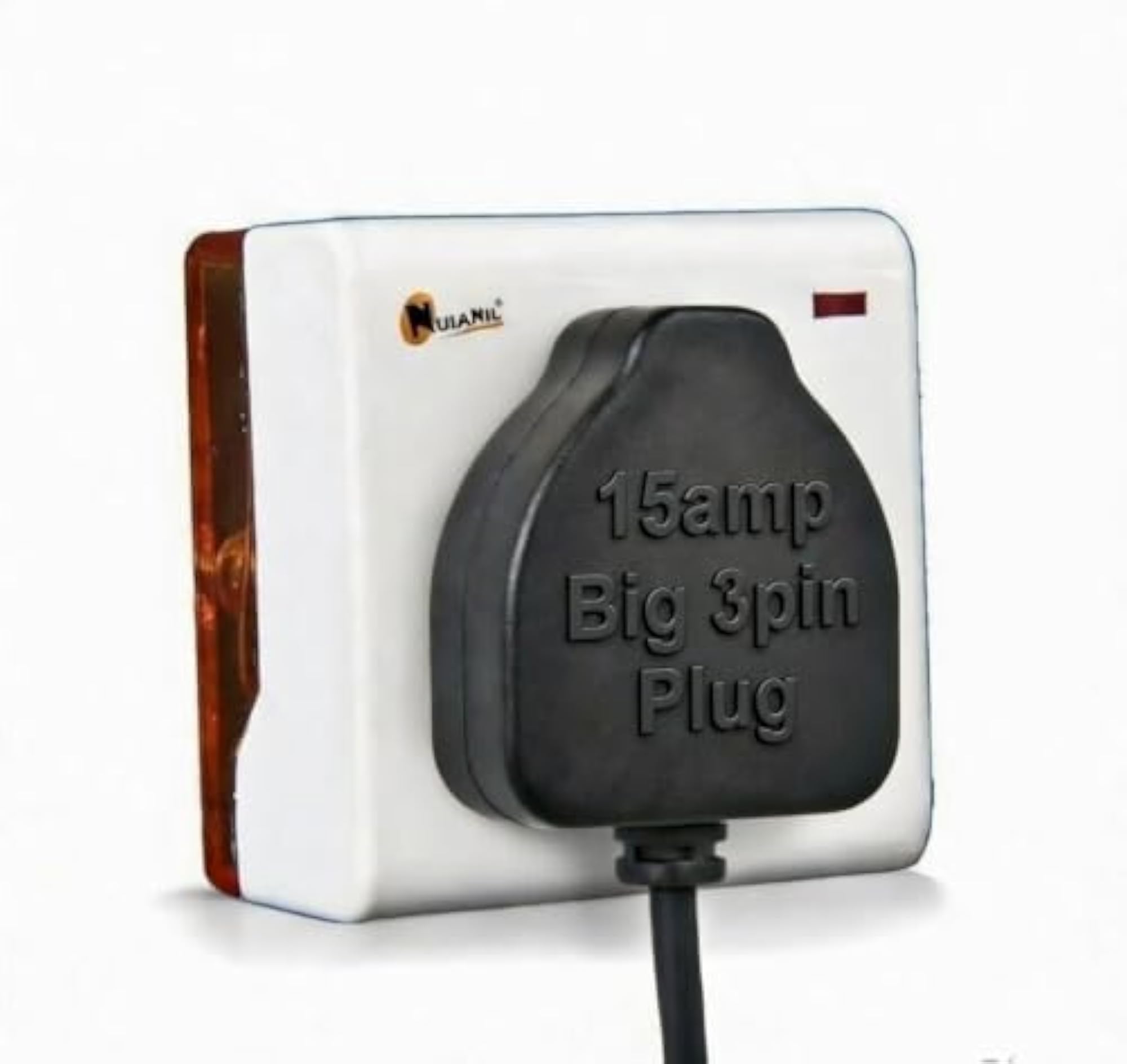 6A to 16A Converter Adapter Plug Induction Cooktop 5A 15A Socket with Indicator Converts Small for AC, Geyser, Microwave & Appliances