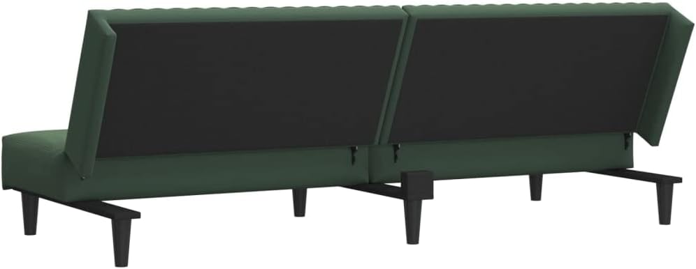 Sofa Bed Dark Green Velvet Living Room Furniture
