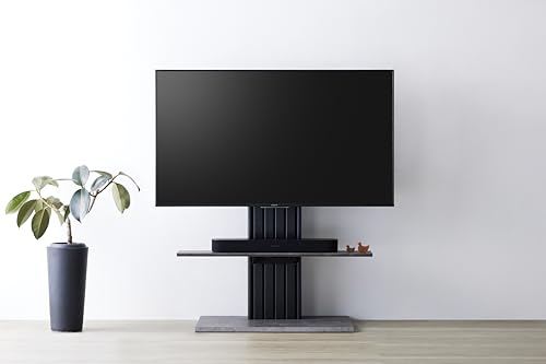 ؍މH Ǌ񂹃erX^h Pilast 40~65^ VESAKi100~400mm܂őΉ 100cm Ζ×ubN VA^[o[ݒu wʎ[ IO PLW-1210TV-BK