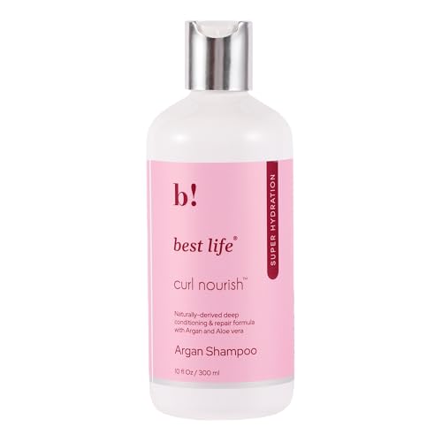 Best Life Moroccan Argan Oil Hair Shampoo for Dull, Dry & Frizzy Hair 300 Ml, Moisturize & Strengthen Curly and Wavy Hair For Women & Men, No Parabens & Sulphates, All Natural, 250 ml (Pack of 1)