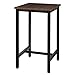 WOLTU Tavolo da Bar Quadrato Alto Tavolino Bancone per Cucina in Metallo e Legno 60x60x102 cm BT34dc