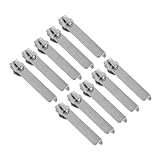 WRITWAA 10 Stück Teiliges Nylon Doppel-layer Anti-diebstahl Reißverschluss Schieber mit Schlossloch für Koffer Robust Reibungslos Gleitend für Reisegepäck und Einfache Zollkontrolle