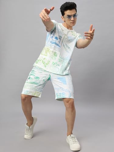 Image of Wear Your Opinion Mens Co ord Set All Over Printed T-Shirt & Short Set
