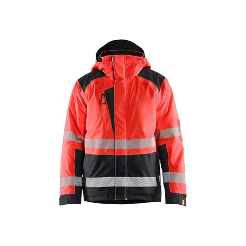 Chaqueta de trabajo Blaklader 4455 alta visibilidad invierno rojo negro talla 4XL