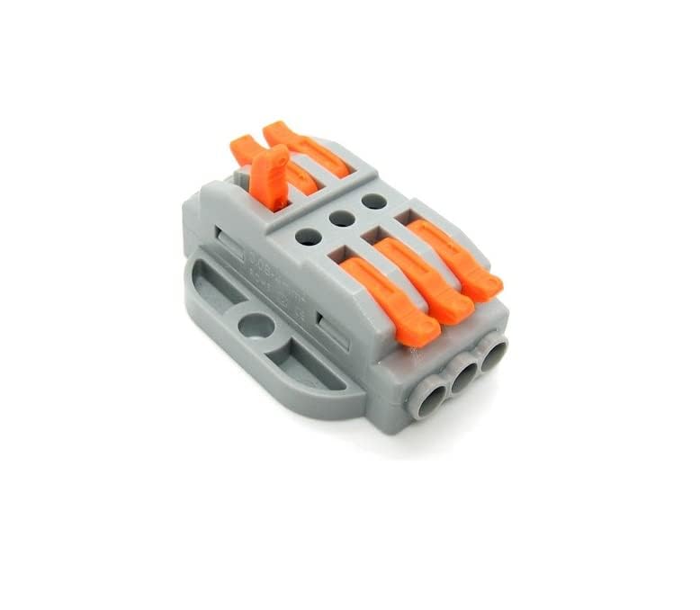 RIDEN PCT-223 - Quick Connector Terminal 3 In-3 Out, Lever Wire Connector Pack of 4 (B0D5ZHG2JH) Amazon Price History, Amazon Price Tracker