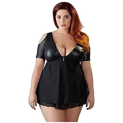 Top manches courtes Cottelli Collection noir pour vos sorties et soirées élégantes