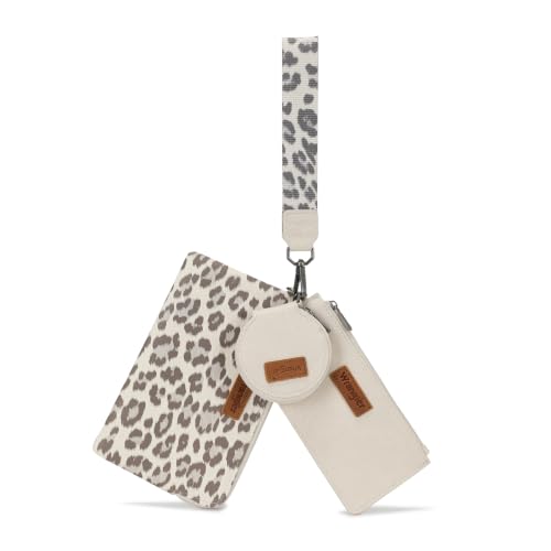 Image of Montana West X Wrangler Keychain Wallets for Women Dual Pouch Wristlet